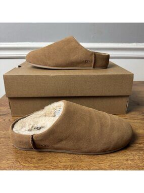 UGG Women's Elea Slip On Slippers in Chestnut Size 8